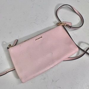 Coach pink wallet on chain
